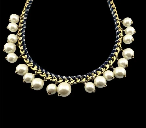 Kate Spade Pearl & Gingham Necklace  - Image 4