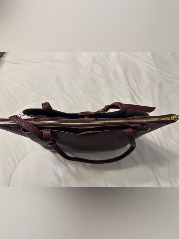 Thacker Anya Burgundy Tote Bag - Women's Shoulder Bag - Image 6