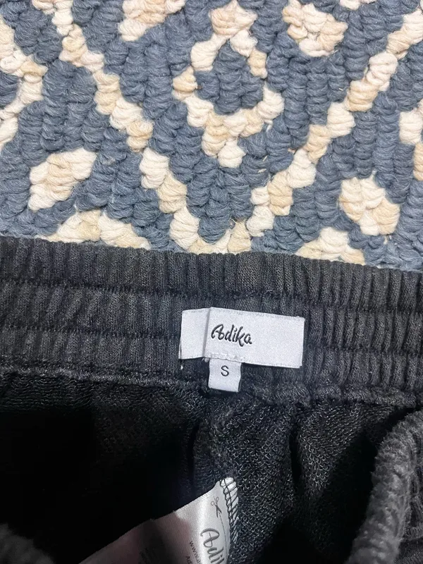 Adika black joggers with pink dragon detail womens s - Image 3