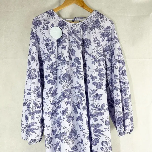 Hill House The Simone Maxi Dress in Lilac Tonal Floral Size XL - Image 6