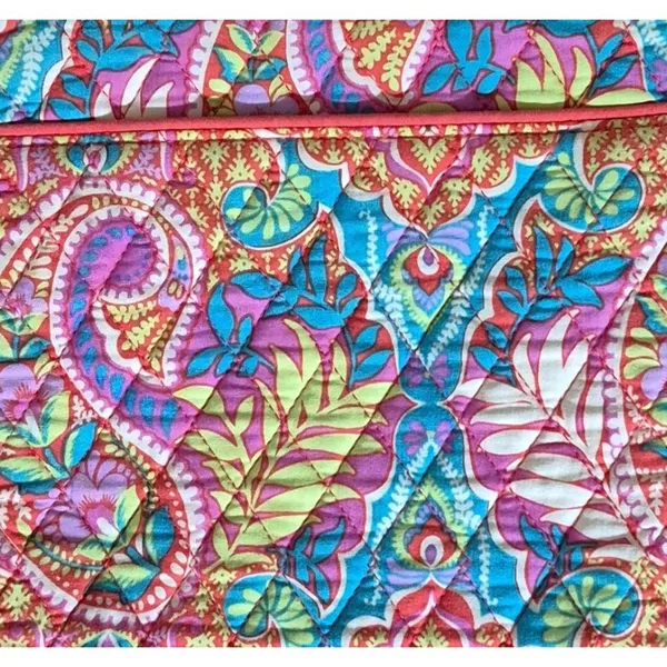Vera Bradley Crossbody Purse Paisley in Paradise Cotton Quilted Hipster Summer - Image 9