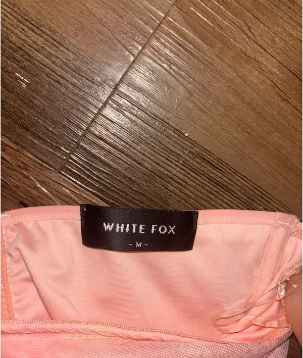 White Fox Pink corset tube top - Image 2