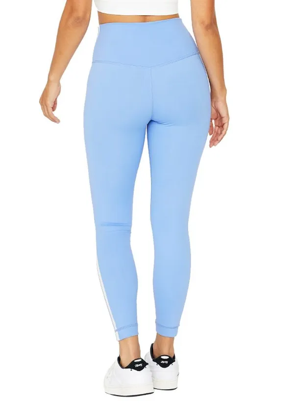 ✨Cream Yoga Hana 7/8 Side Stripe Blue Sz Medium Leggings✨ - Image 4