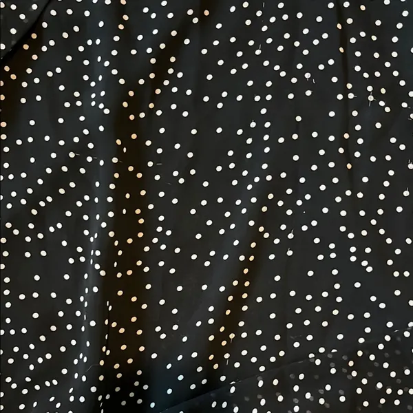 Cotton Candy Black and White Babydoll Dress with Long Sleeves - Image 5