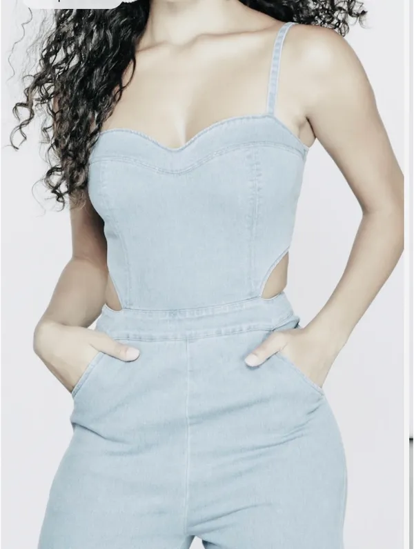 Blue Blush Denim Jumper - Image 2