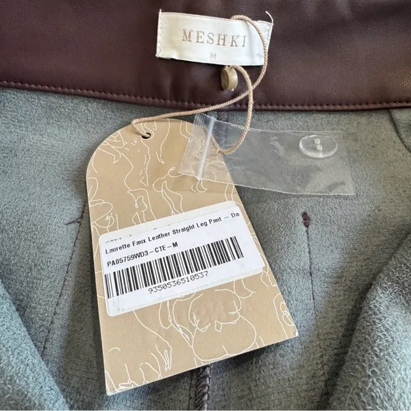 Meshki Leather Pants Quiet Luxury Elevated Chic Mininalist Tailored Scandi - Image 6