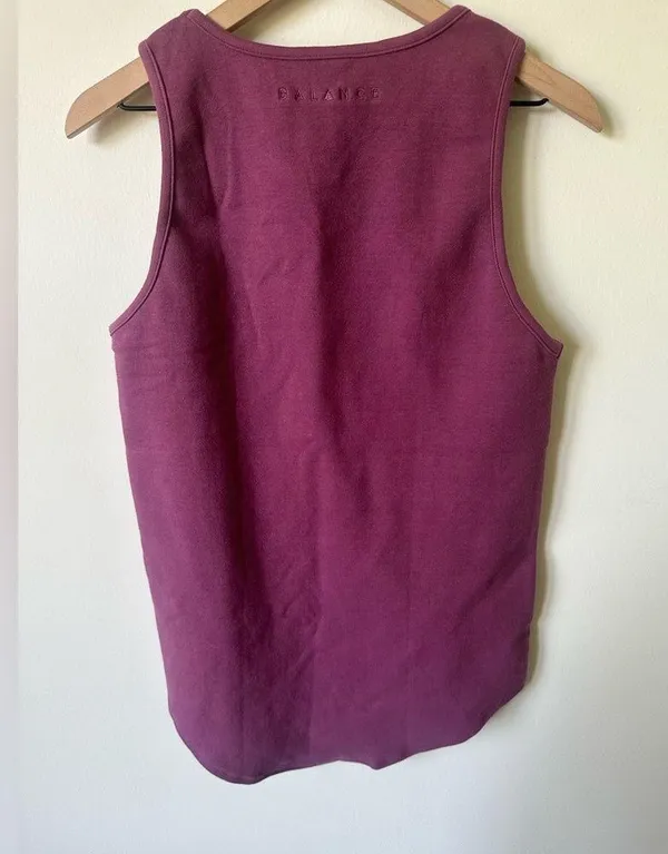 NWT Balance Athletica Cotton Mauve Tank Top XS - Image 2