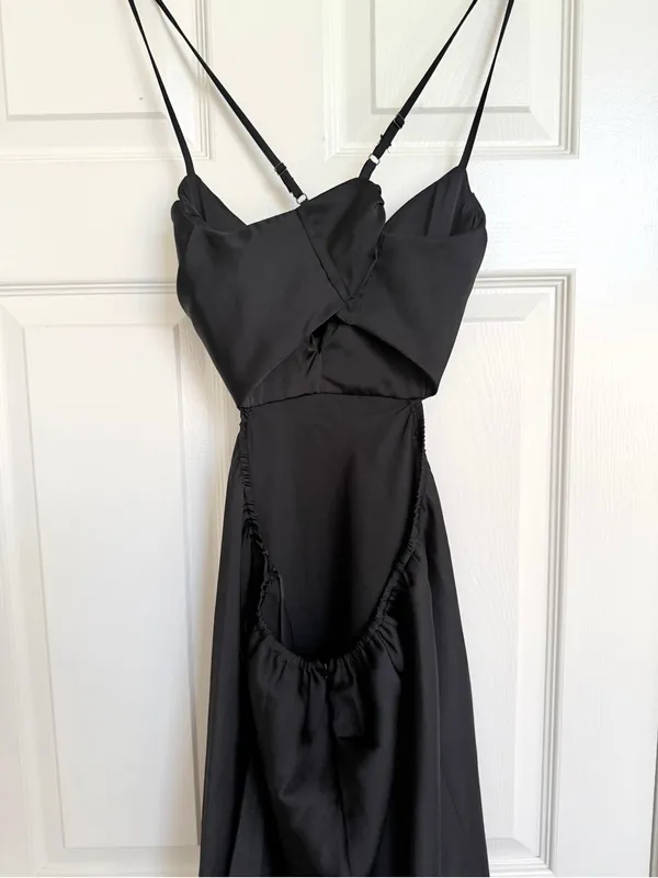 Mable Black Cutout Open Back Maxi Dress Size L Size L - Image 8