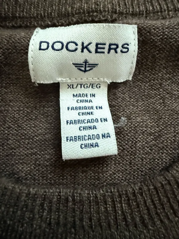 Dockers brown lightweight sweater - Image 2
