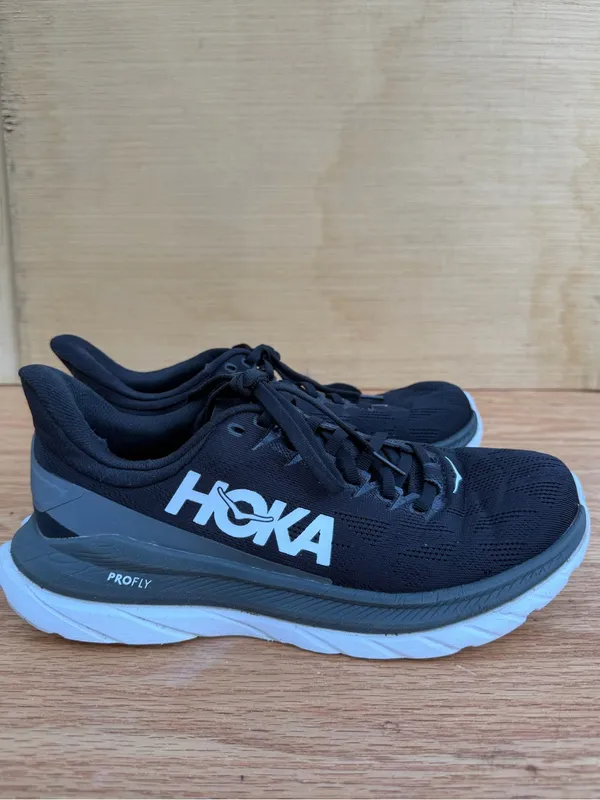 Hoka Mach 4 Running Shoes Women’s Size 8 Black Gray Road Running Sneakers - Image 3