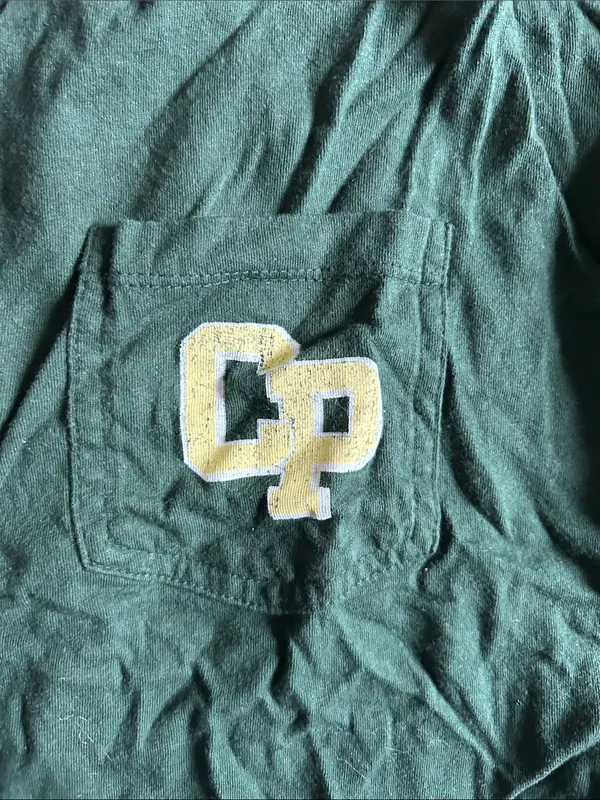 Original League Women's Dark Green Cropped Long-Sleeve Top cal poly - Image 3