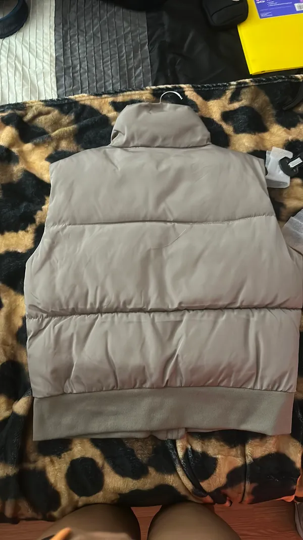 sleeveless puffer jacket Gray - Image 2
