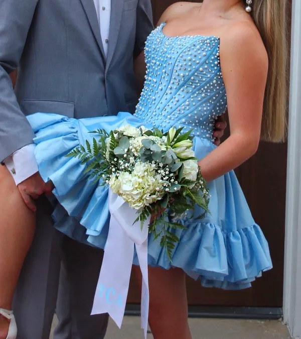Sherri Hill Homecoming Blue Dress - Image 2