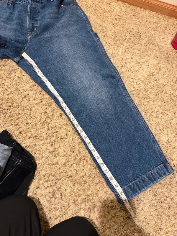 Gap Work Force High Rise Carpenter Jeans Medium Indigo - Image 16