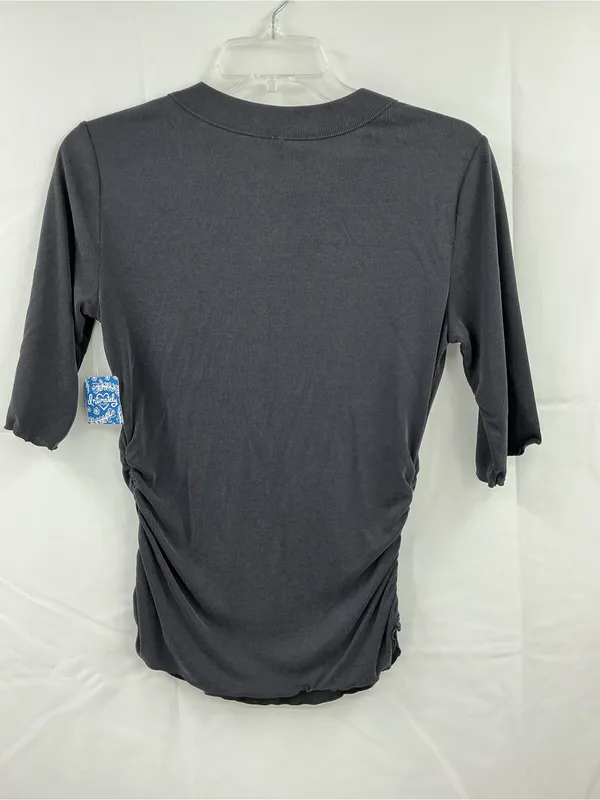 Free People Charcoal Short-Sleeve Crewneck Tee 927 - Image 4