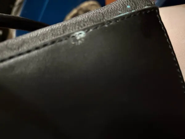 Guess Black Logo-Print Tote with Gold Hardware - Image 11