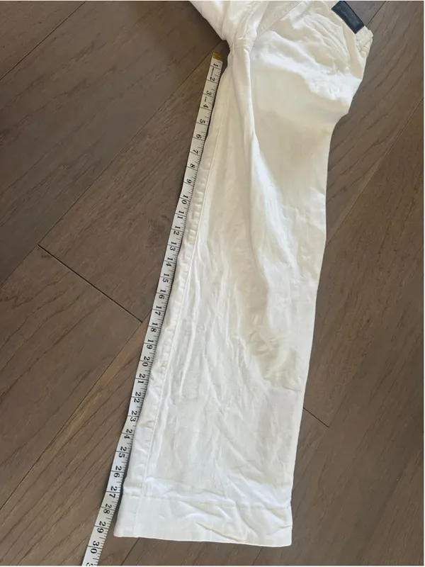 Women's BCBGeneration White Trouser Wide Leg Ankle Pants Size 0 - Image 8