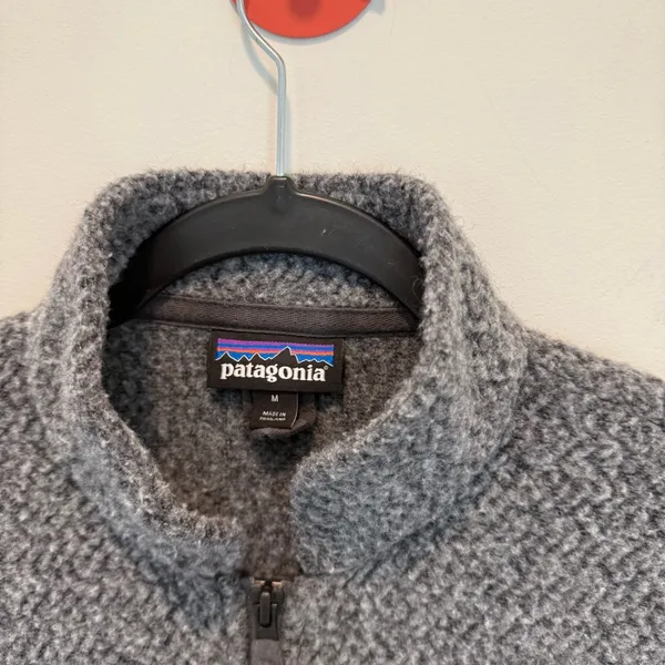 PATAGONIA W's Woolyester Fleece Pullover Women M Gray 1/4 Zip Outdoor Casual - Image 5