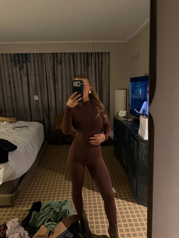Naked Wardrobe Jumpsuit Brown - Image 3