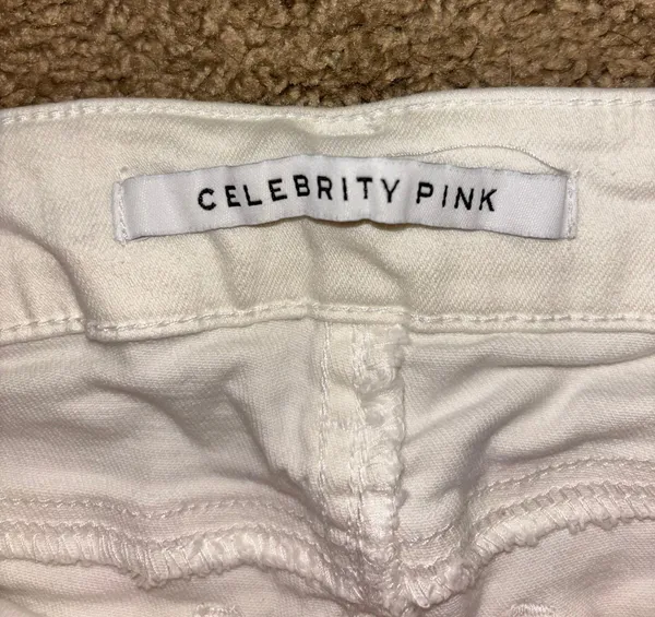 Celebrity Pink Women’s White Denim Shorts - Image 2