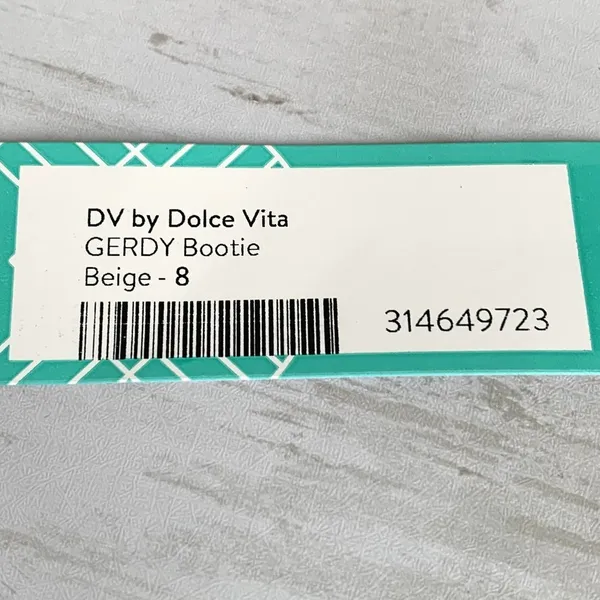 NWT DV by‎ Dolce Vita Gerdy Wedge Ankle Bootie in Beige - Image 8