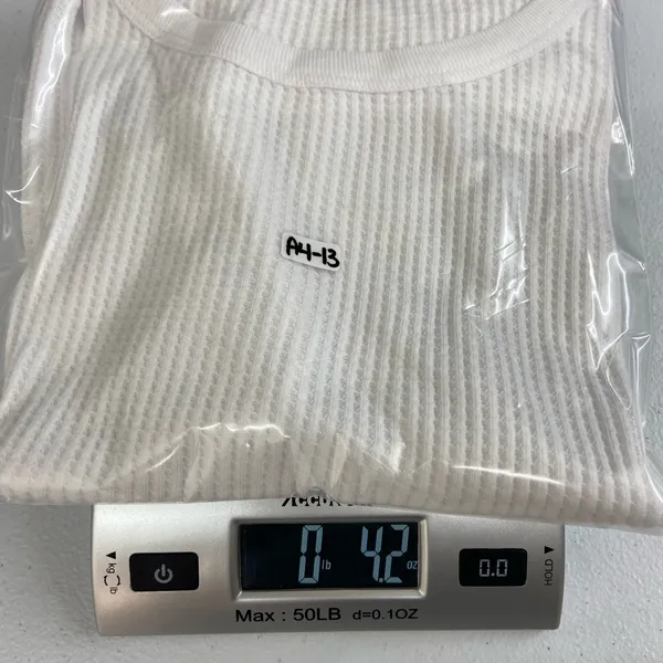 Forever 21 women’s solid white waffle knit short sleeve 100% cotton casual shirt - Image 7