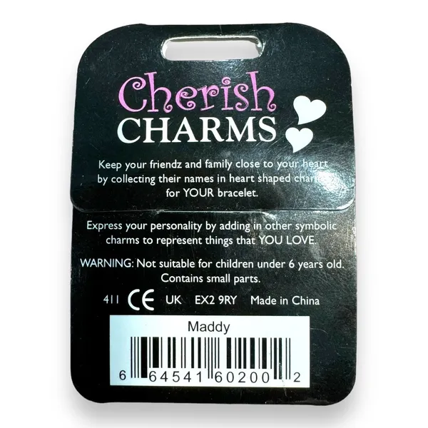 Cherish Charms MADDY Name Bracelet Charm NEW NWT Silvertone‎ Silver Tone - Image 2