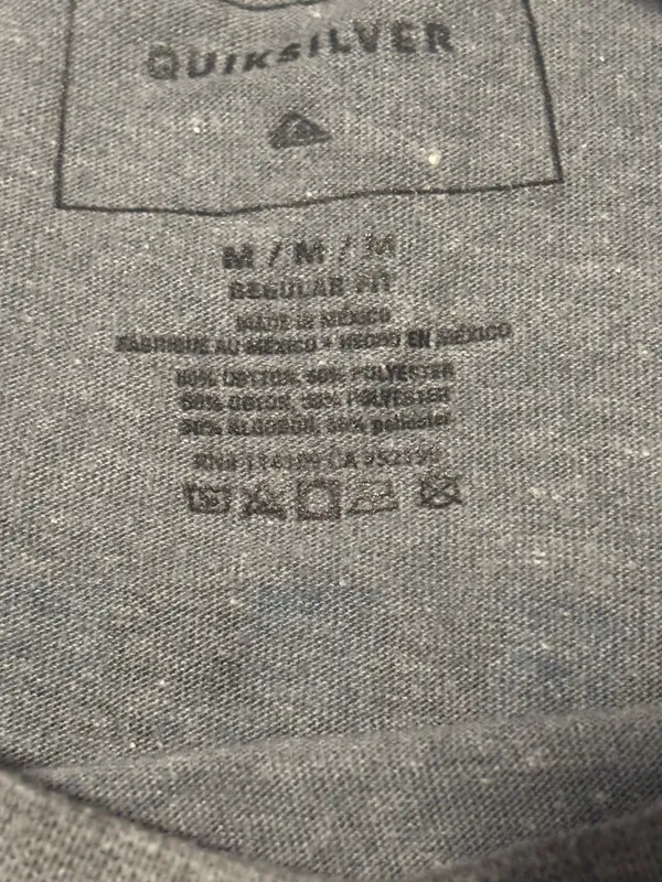 Quiksilver Tee Shirt gray and blue  - Image 2