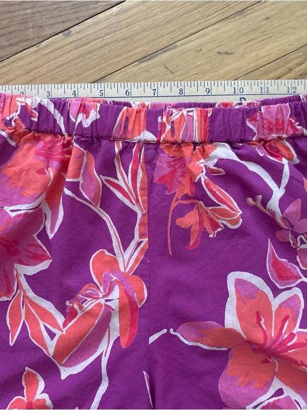 SAATVIK Floral Fuschia Pajama Set Size Medium - Image 5