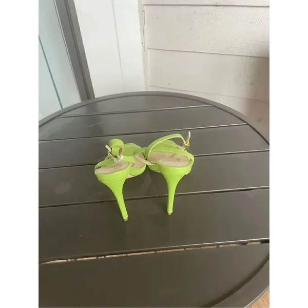 New Lulus Lianya Green Ankle Strappy Wrap Stiletto Shoes Size 7 - Image 7