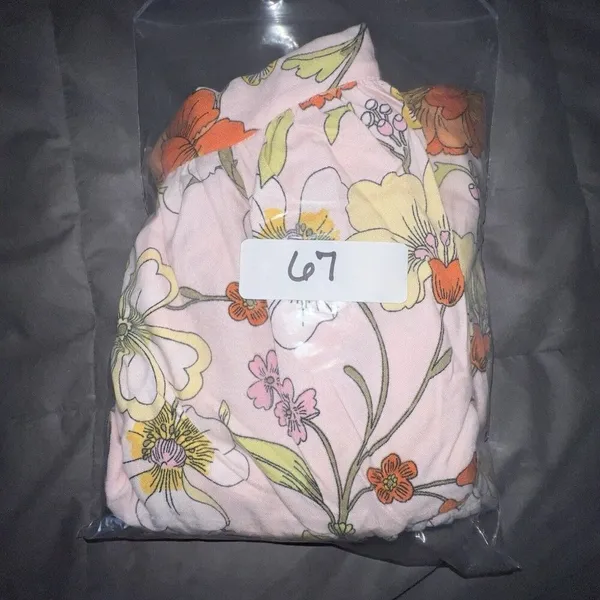 Band of Gypsies Collective Lottie & Holly Floral Mini Dress Blush Pink‎ Rust Fit N Flare Med - Image 9