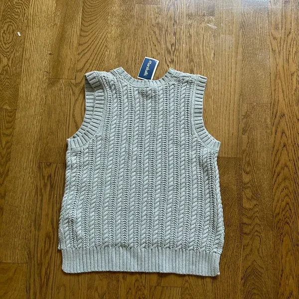 Grey Sweater Vest Gray - Image 2
