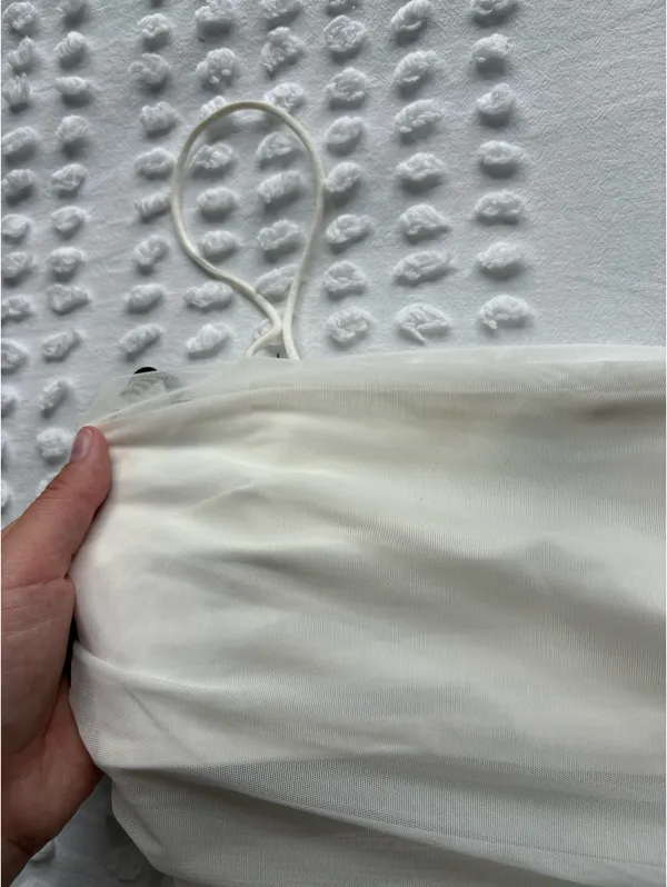 Mesh Forever 21 White Top  - Image 6