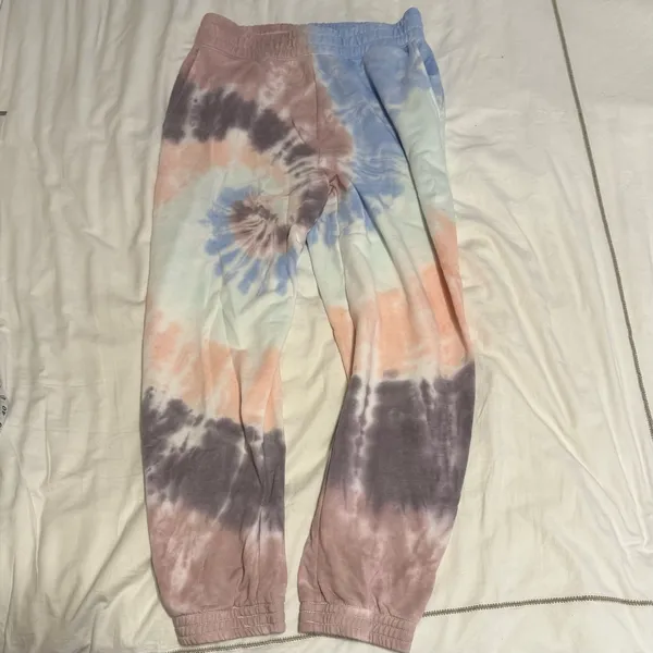 American Eagle Pastel Tie-Dye Joggers Sweatpants Women’s Medium - Image 2
