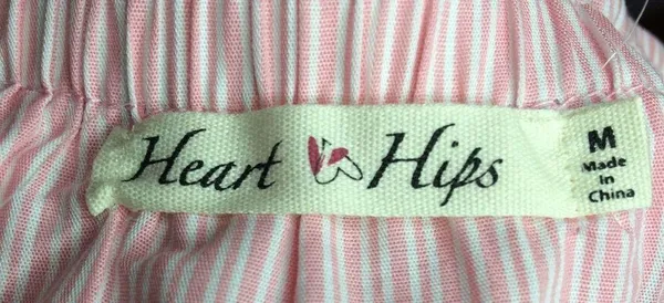Heart & Hips 100% Cotton Candy-Striped Off the Shoulder Top - Image 7