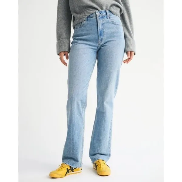 Abercrombie & Fitch 90s Straight Jeans Women's 34 18S Ultra High Rise NWT - Image 2