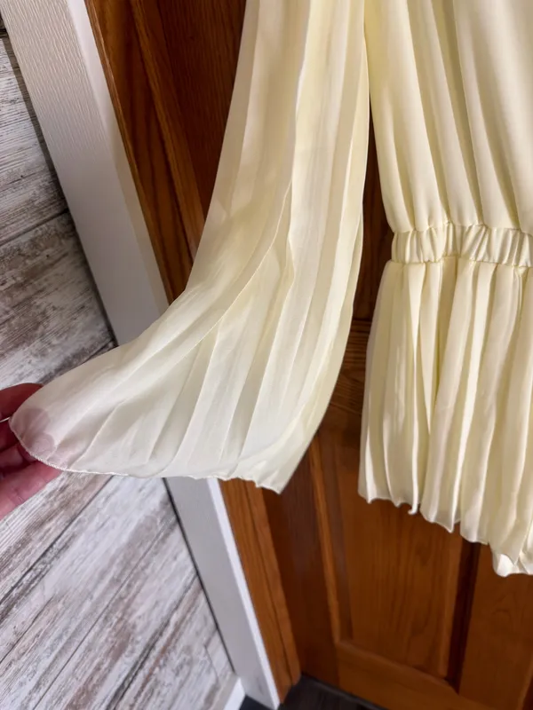 Boutique Ivory Satin Mini Romper - Image 3