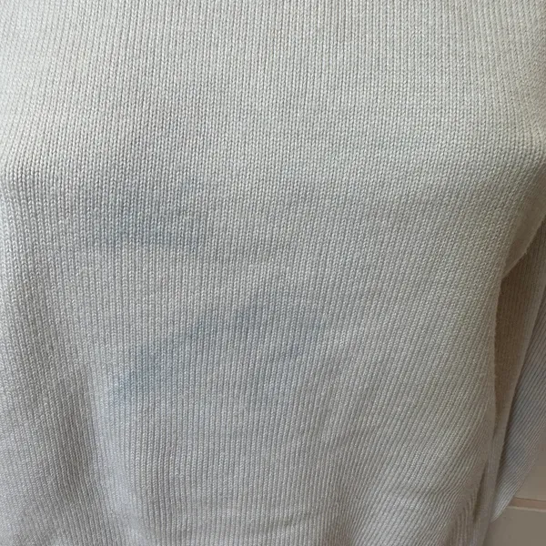 Marissa Webb White Asymmetric Sweater Top MEDIUM Business Casual Cottage $255 - Image 11