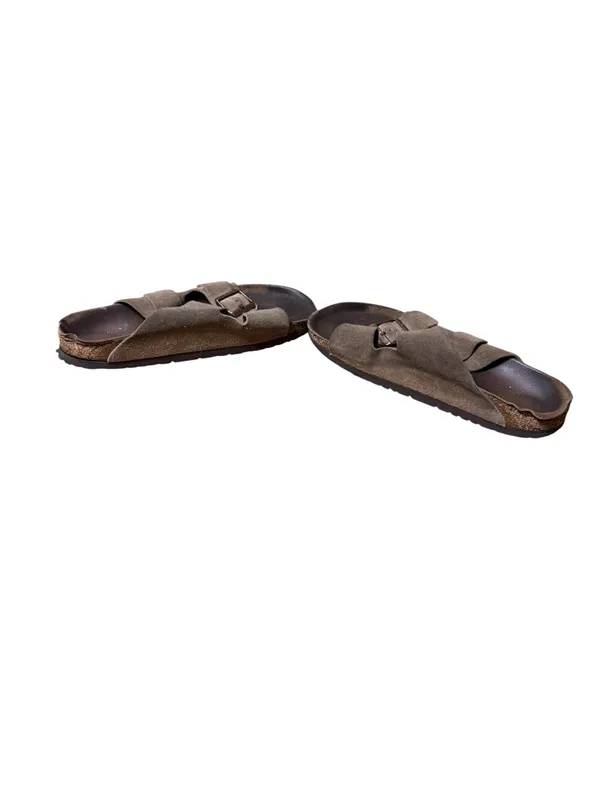 Birkenstock Arizona Soft Footbed Taupe Suede Sandals Size 39 / 8-8.5 Women’s M6 - Image 5