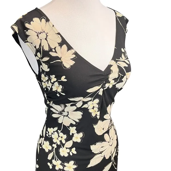 City Triangles Women's Y2K Black Floral Spring Wedding‎ Guest Dress Small - Image 2