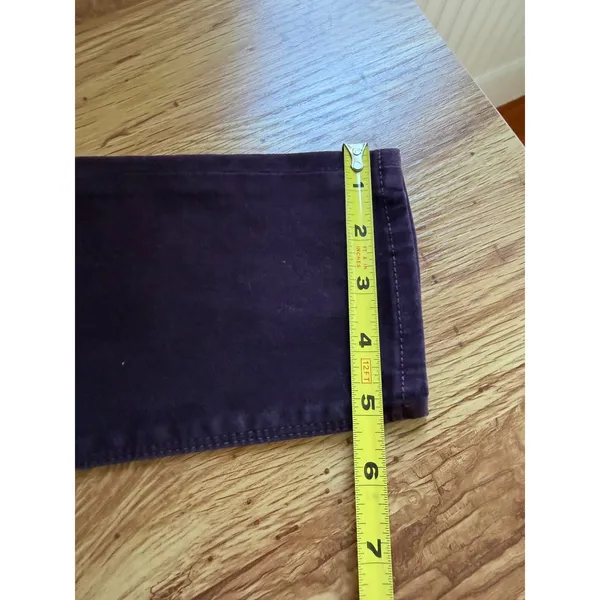 Lucky Brand Brooke Legging Jeans Purple Velour Skinny Pants Size 6/28 - Image 15