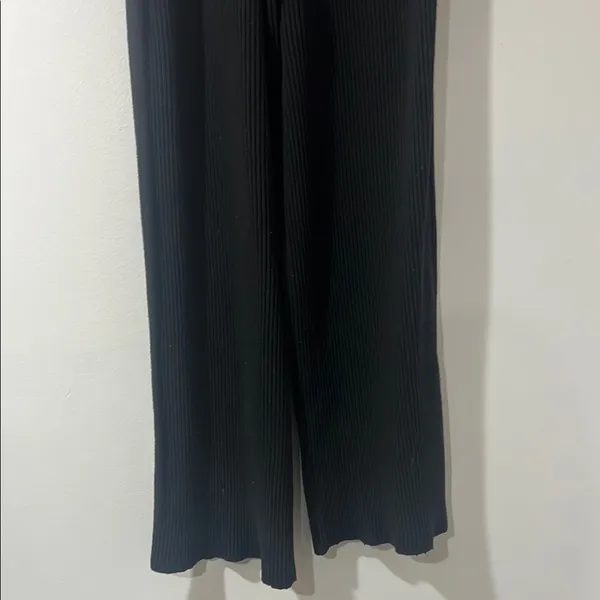 Aerie Women's Black Stretch Ribbed Pants Sz XL - Image 5