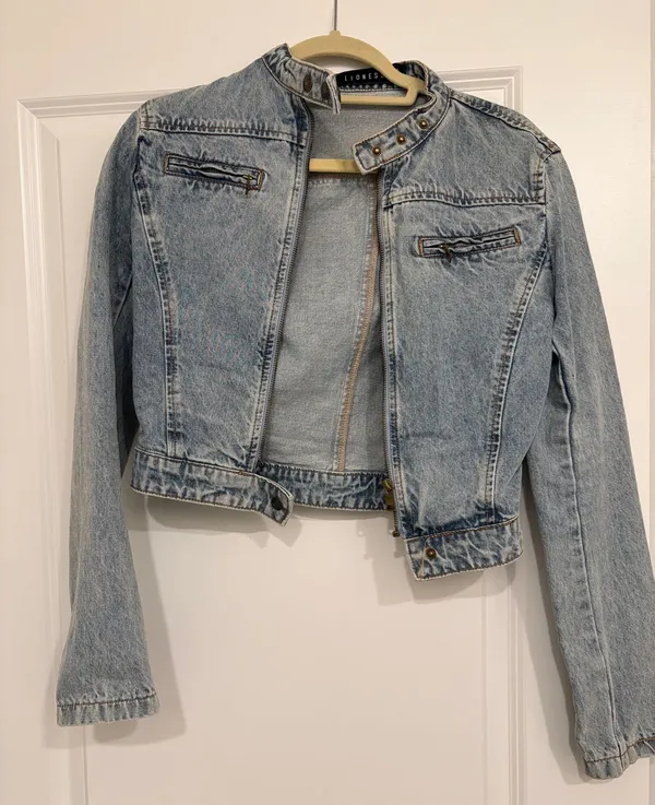 Lioness Denim Motor Jacket - Image 3