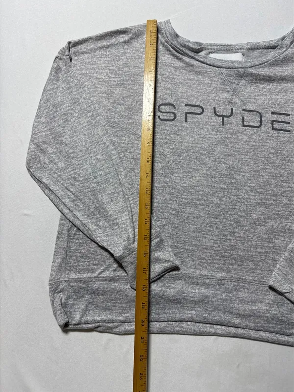 Spyder Grey Polyester Spandex Crewneck Sweatshirt Medium - Image 4