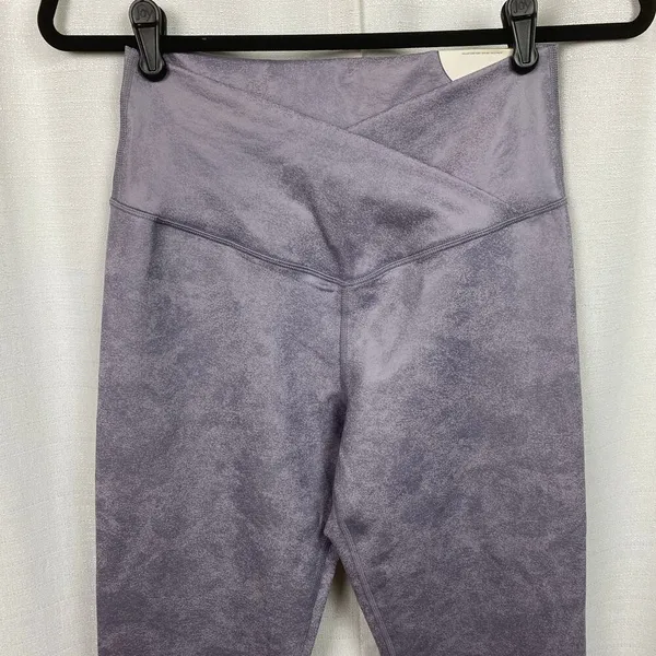 Aerie Offline Shell Purple Real Me High Waisted Crossover Leggings Sz.L NWT - Image 6