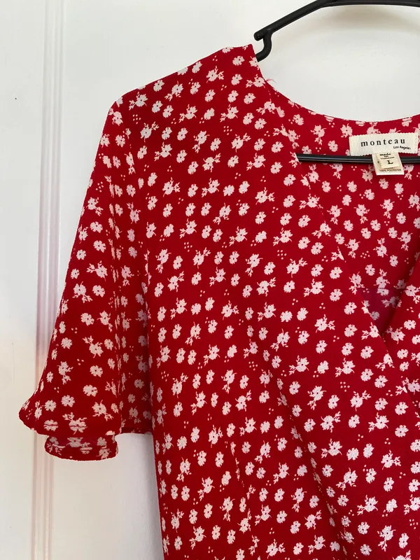 Floral Wrap Dress - Image 3