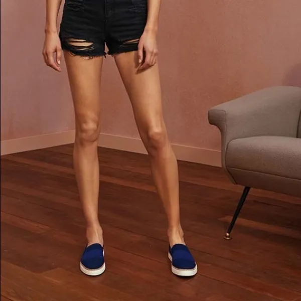 Ugg‎ Sammy Slip On Woven Sneakers Navy Blue Sz 7.5 - Image 11