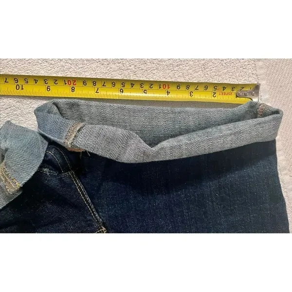 BDG Cuffed Shortie Jean Shorts Women's Size 29 Mid Rise Stretch Denim Dark Blue - Image 7
