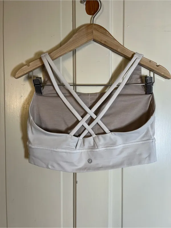 lululemon Energy Longline Bra Medium Support, B–D Cups White 10 - Image 6