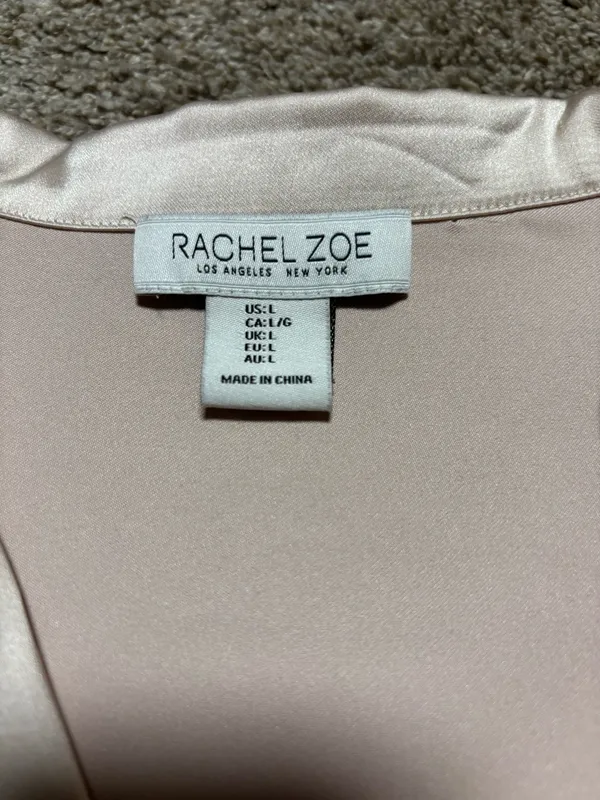 Satin Gold Blouse Rachel Zoe - Image 3